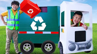 Kaden and Eric’s Trash Truck Breaks Down on the Job!