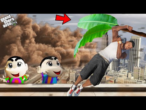 Franklin Trapped In Sandstorm With Shinchan And Pinchan In Gta 5!