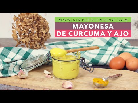 INCREÍBLE MAYONESA ANTIINFLAMATORIA CON CÚRCUMA | La mejor receta de alioli con cúrcuma y pimienta