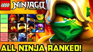 RANKING All 11 Ninjago Ninja from WORST to BEST! 🐲 Ninjago Dragons Rising Updated Ninja Ranking!