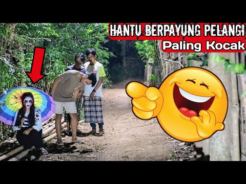 Prank Hantu Cantik Berpayung Pelangi || Prank Hantu Cantik Bikin Ngakak || Funny Ghost Prank