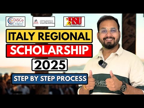 Regional Scholarships in Italy 2025 | 8000 Euro/year