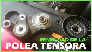 Como cambiar la polea tensora o polea loca y banda de accesorios