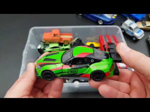 Various Diecast cars in the Box