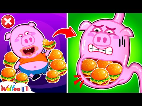 Alimentation Saine vs Malbouffe – Ne Mangez Pas Trop| Habitudes Saines Wolfoo🎉 Collection D'épisodes