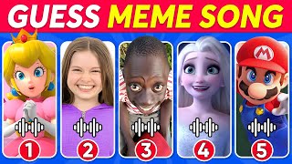 🎵🔥GUESS MEME & WHO'S SINGING🎤Salish Matter, MrBeast, Elsa, Lay Lay, King Ferran, Tenge Tenge