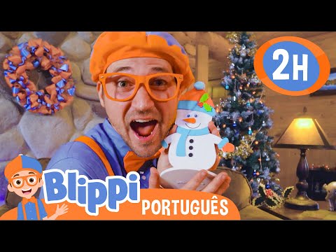 Blippi e a Caça ao Tesouro de Natal! | 🎅🏻 ESPECIAL DE NATAL! 🎄 | Vídeos Educativos em Português