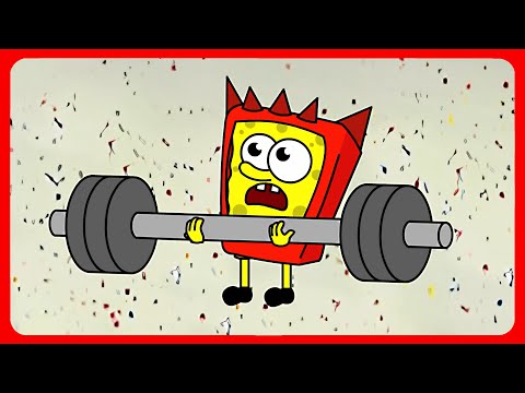 SpongeBob turned BodyBuilder vs Incredibox Sprunki  ♪  TheFatRat - Stronger