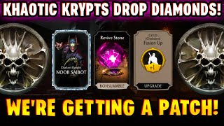 Khaotic Krypts Drop Diamonds! Community is BOYCOTTING MK Mobile. And It WORKED!