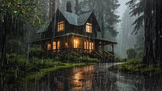 GENTLE NIGHT RAIN Sounds on Roof | Rain Sounds for Sleeping, Rain for Deep Sleep