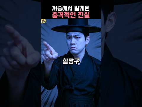 할머니가 저승가서 알게된 충격적인 반전사연!