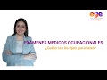 Exámenes Médicos Ocupacionales