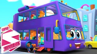 Roues sur le Bus Véhicules Chanson | Rimes pour Enfants
