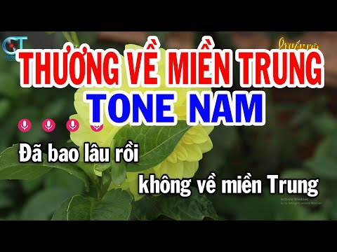 Karaoke Thương Về Miền Trung Tone Nam ( Am ) Nhạc Sống Tuấn Kiệt