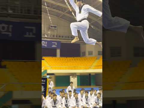 경민대학교 태권도 시범단과 격파 ASMR🎙️Kyungmin University Taekwondo Demonstration Team and wooden board ASMR🎙️