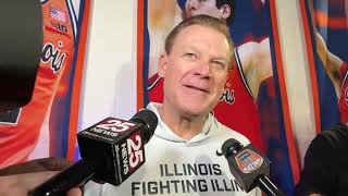 Final Four locker room: Illini coach Brad Underwood Friday interview