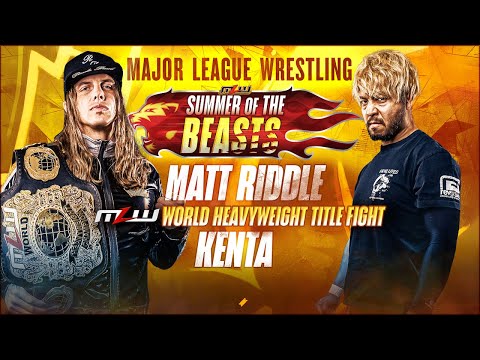 MLW World Title: MATT RIDDLE vs KENTA | Full Match | Summer of BEASTS '25
