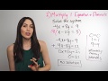 Solving Systems of Equations Using the Elimination Method