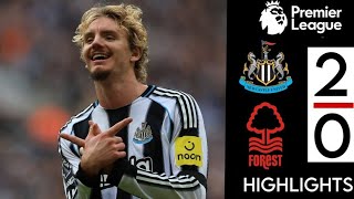 ⚪Newcastle United Secures 2-0 Victory Against Nottingham Forest