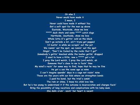 J. Cole - Man Up Above (Lyrics in The Style of the Late 2000s)