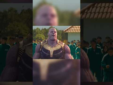 Thanos coming by squid game #marvel #superheroes #thanos #squidgame #viralshort