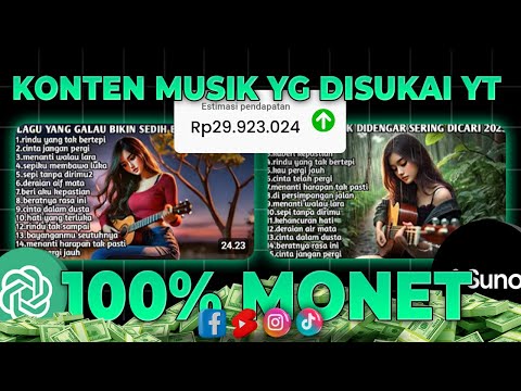 100% MONET!Hasilkan PULUHAN JUTA Dari Konten FULL ALBUM Ai!Cara Dapat Uang dari Youtube 2025 Terbaru