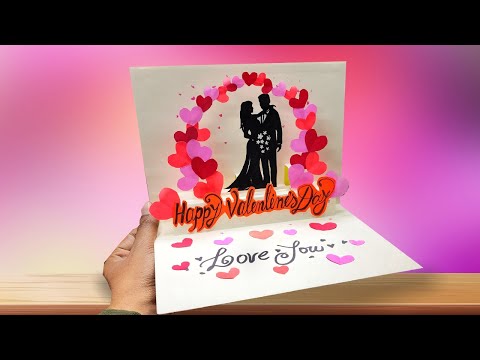 Beautiful Valentine's Day Card Idea / Easy and Beautiful Card for Valentine's Day