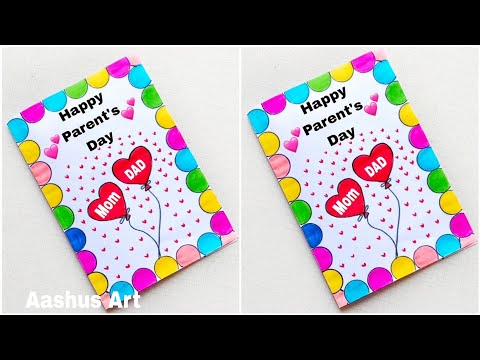 Parents day card making handmade/Easy and Beautiful Card for Parents day/DIY Card for Parents day