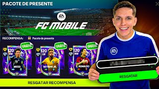 NOVO CODIGUIN ABSURDO🚨MESSI,CR7 e NEYMAR FLASHBACK 120 CHEGANDO🤩🔥 FC MOBILE 26