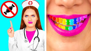 हॉस्पिटल में खाना छुपाकर कैसे ले जाए | महाकाव्य भोजन लड़ाई Fun Challenge