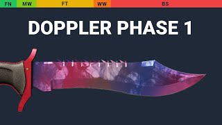 Bowie Knife Doppler Phase 1 Wear Preview video