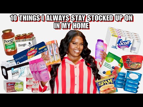 10 HOME ESSENTIALS I STAY STOCKED UP ON!