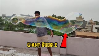 Making  Giant Monster Bubbles