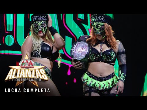 LUCHA COMPLETA: La Hiedra y Flammer vs. Lola Vice y Faby Apa...