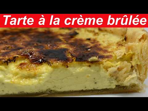 Tarte à la Crème Brûlée : Un Dessert Incontournable #cremebrulee #vanille #caramel #food