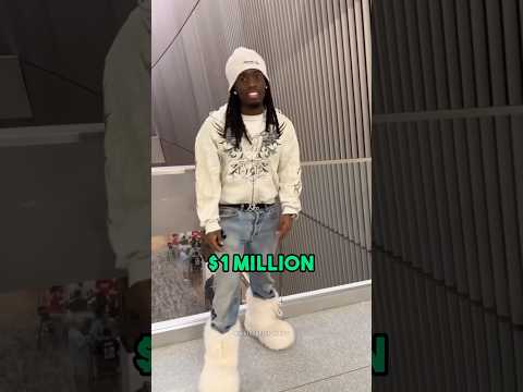 Kai Cenat Wears $1 Million Super Bowl Outfit