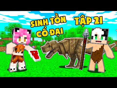 REDHOOD THỬ THÁCH 100 NGÀY SINH TỒN CỔ ĐẠI TRONG MINECRAFT TẬP 21*MỀU THU PHỤC KHỦNG LONG BẠO CHÚA