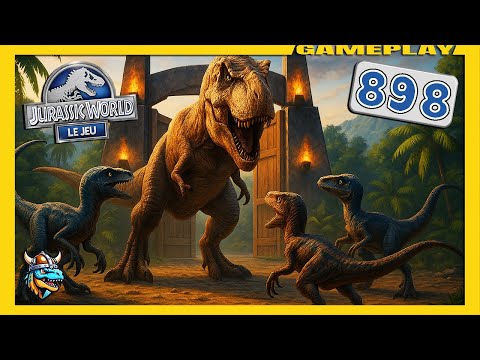 3 RAPTOR vs 1 T-REX ► JURASSIC WORLD: Le Jeu #898 - royleviking