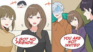 My girlfriend said she didn't have any friends so I tried to help her out, but then... [Manga Dub]