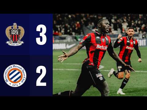Temps forts du match Nice - Montpellier