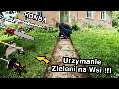 Honda Versatool na Siedlisku !!! - Jak podciąć grube Gałęzie, Krzewy i Trawę? *Glebogryzarka (#1060)