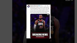 Lebron James signs with the Sixers #lebronjames #Sixers #NBA #StayCrazy