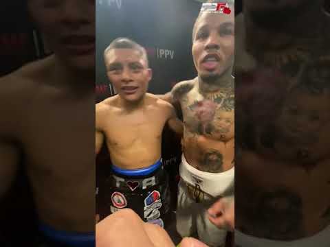 GERVONTA DAVIS & ISAAC CRUZ EMBRACE IN LOCKER ROOM AND SHOW EACH OTHER RESPECT AFTER FIGHT #Shorts