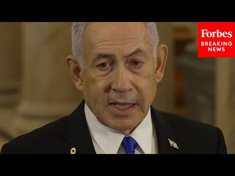YouTube video thumbnail: Breaking: Israeli PM Netanyahu Speaks to Reporters After Meeting With Speaker Johnson