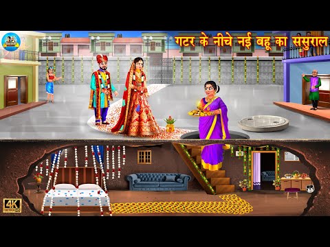 गटर के नीचे नई बहू का ससुराल | Saas Bahu | Hindi Kahani | Moral Stories | Hindi Kahaniya | kahani