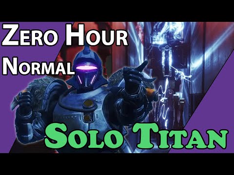 [Hamlet the Pig] - SOLO ZERO HOUR NORMAL TITAN FLAWLESS | Destiny 2 [Gameplay Only / No Commentary]