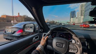 TRACKHAWK DESTROYS C63s IN TRAFFIC