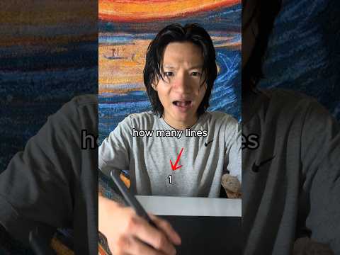 How many lines to draw THE SCREAM??