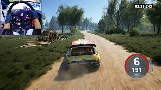 Citroen C4 WRC - Latvia rally | Steering wheel gameplay