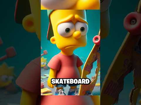 Bart’s 2-Step Plan for a New Skateboard! 🛹😆 #thesimpsons #simpsons